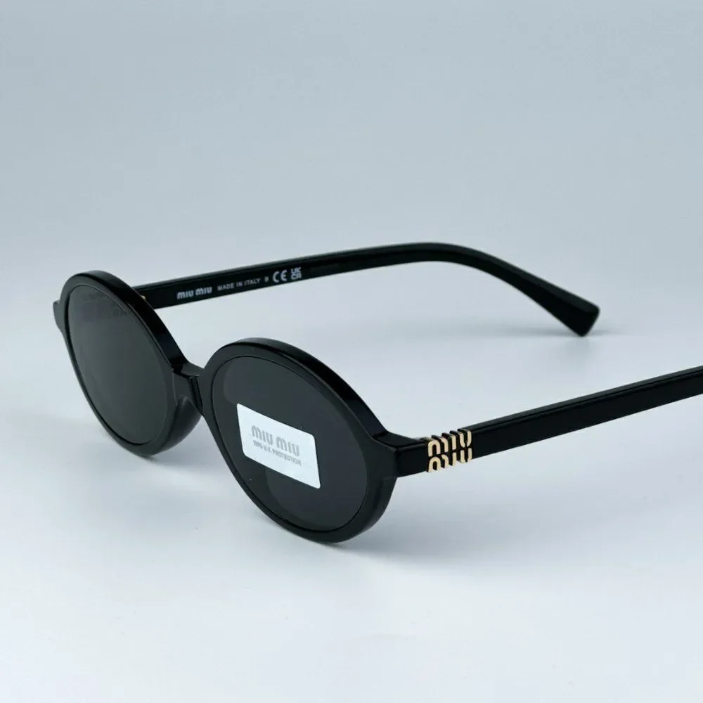 NEW Miu Miu MU04ZS 1AB5S0 Black Dark Grey Unisex Sunglasses MU 04ZS